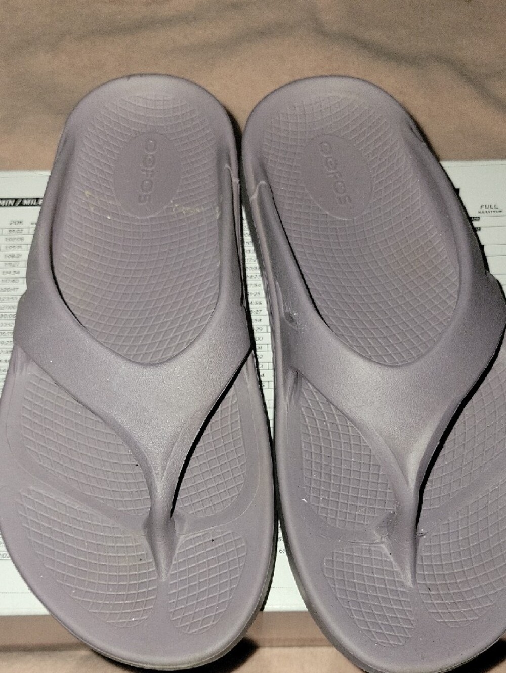 Gray Comfort Foam Thong Sandals - Picture 2 of 6